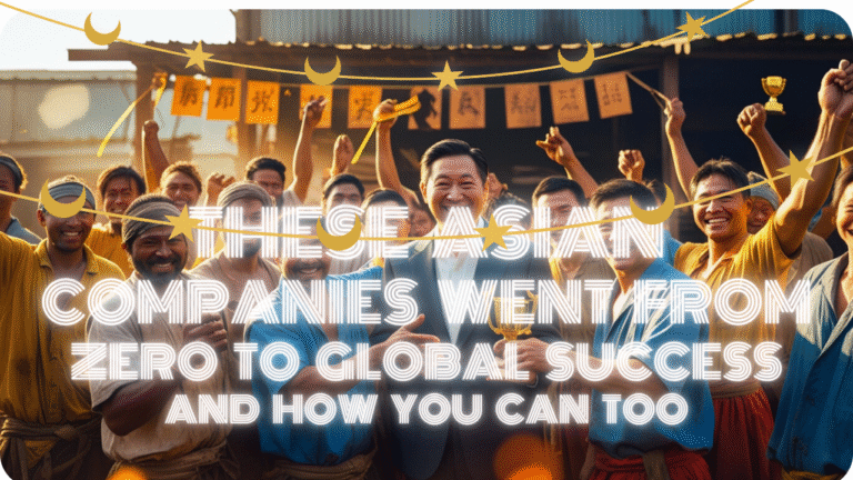 These Asian Companies Went from Zero to Global Success and How You Can Too 